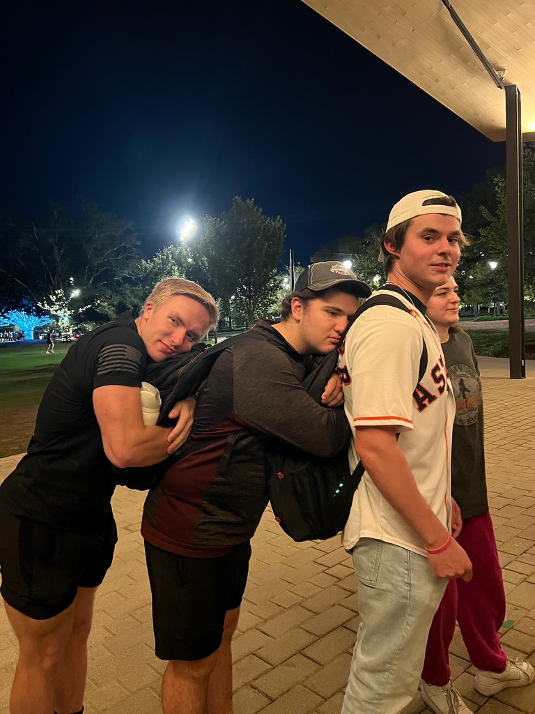 Nick with friends
